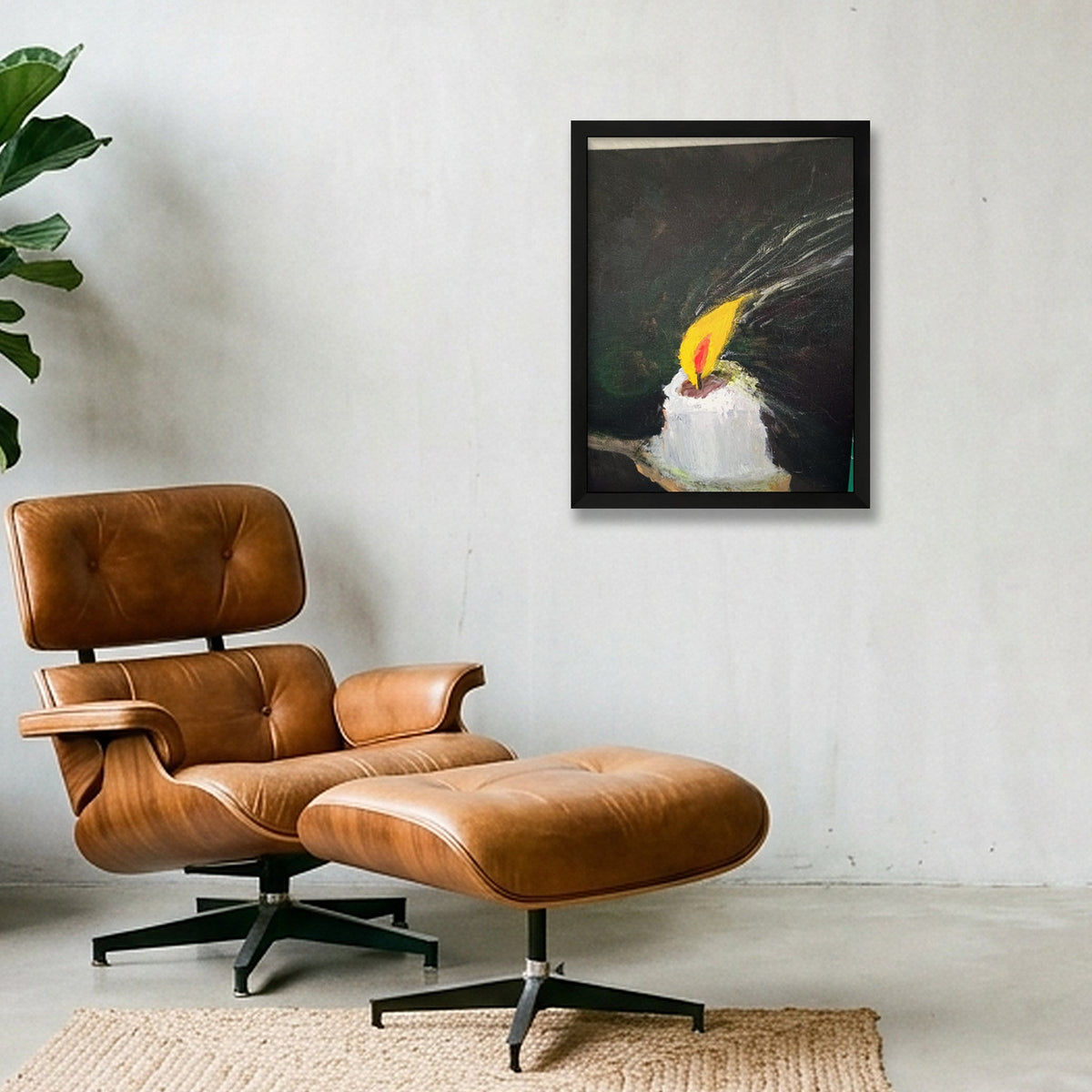 Calm v Bliss  — 30×40cm, 12×16" Black Frame