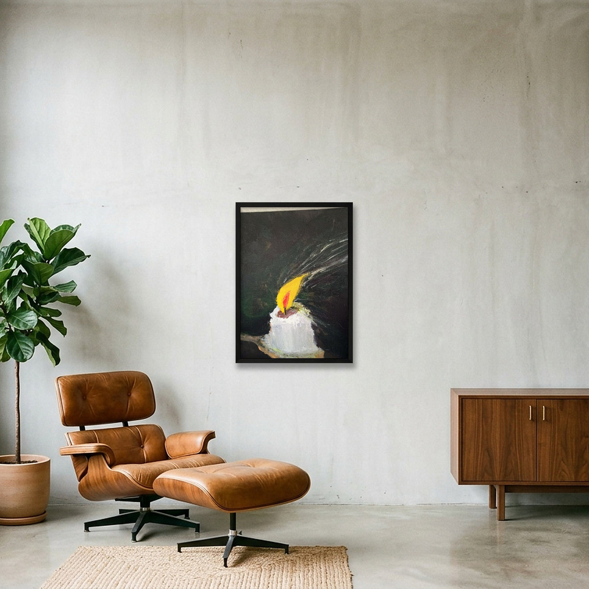 Calm v Bliss  — 42×59cm, 17×23" Black Frame