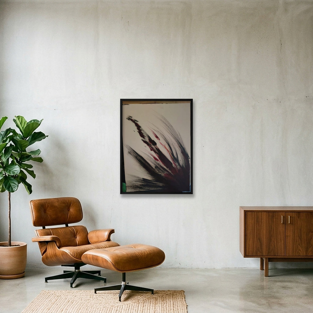 feral impact — 60×80cm, 24×31" Black Frame