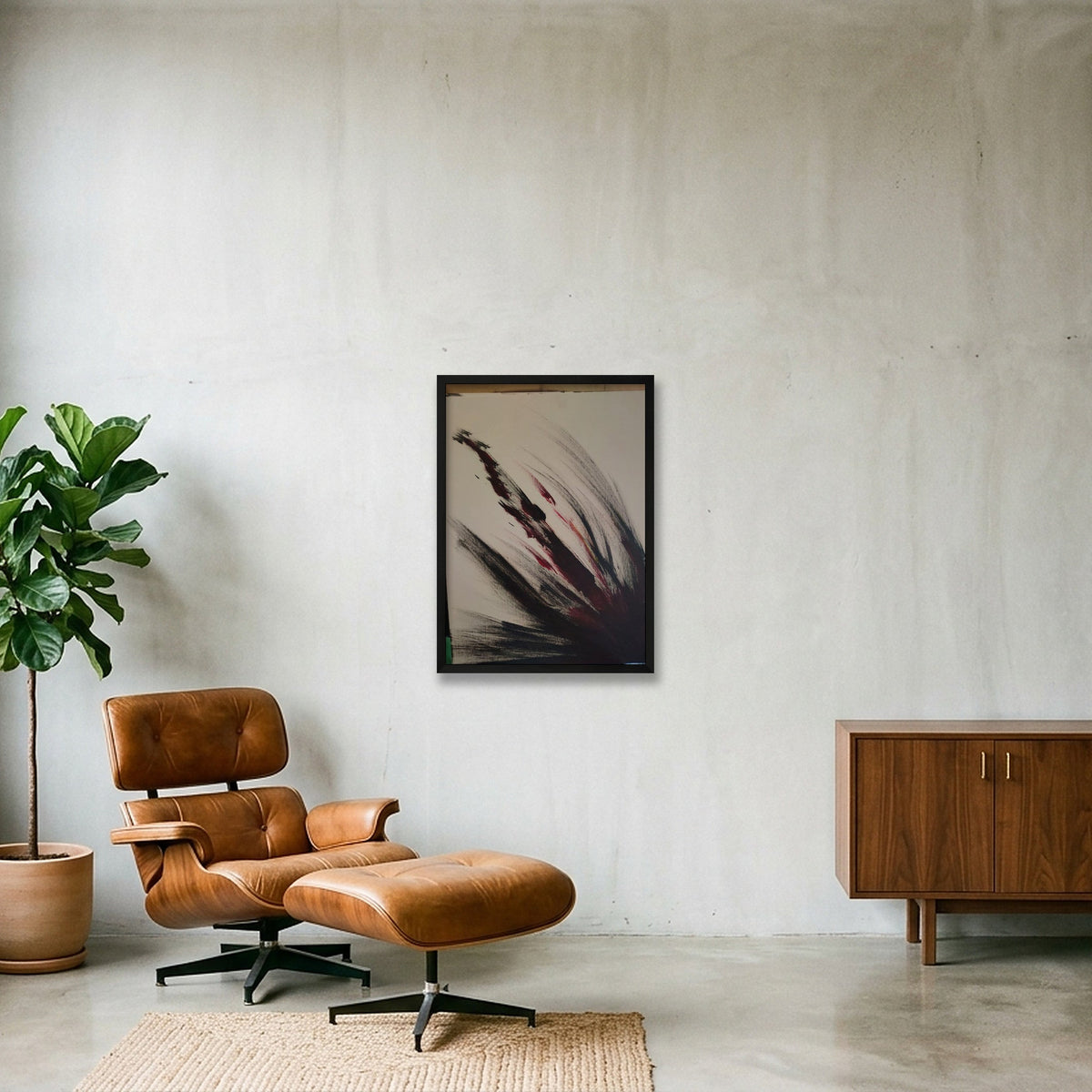 feral impact — 42×59cm, 17×23" Black Frame