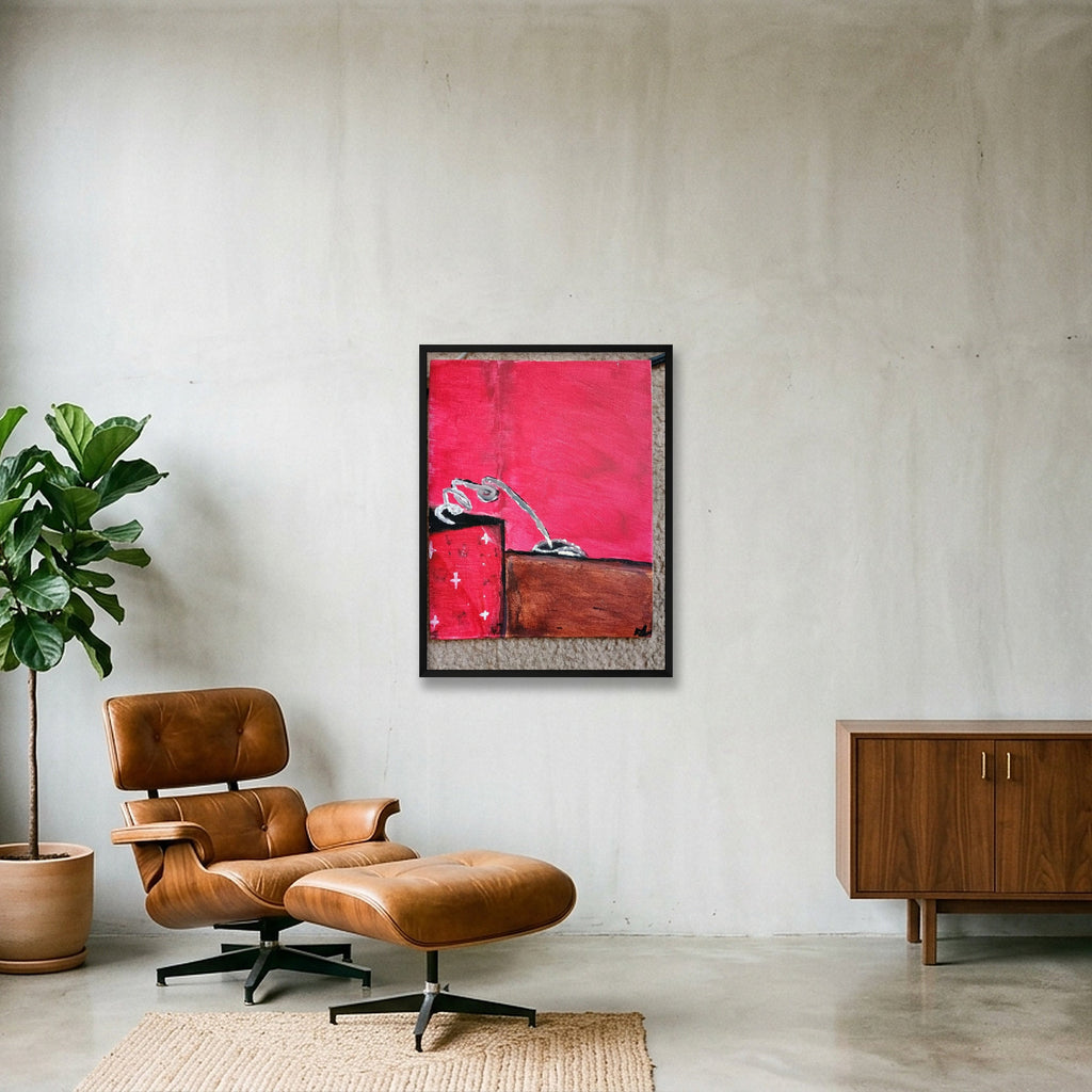 Follow into the dark  — 60×80cm, 24×31" Black Frame