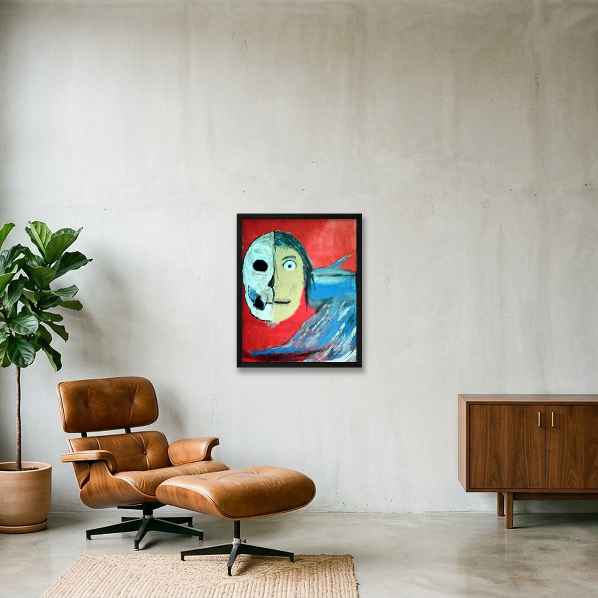 The dehumanization of humanity — 40×50cm, 16×20" Black Frame