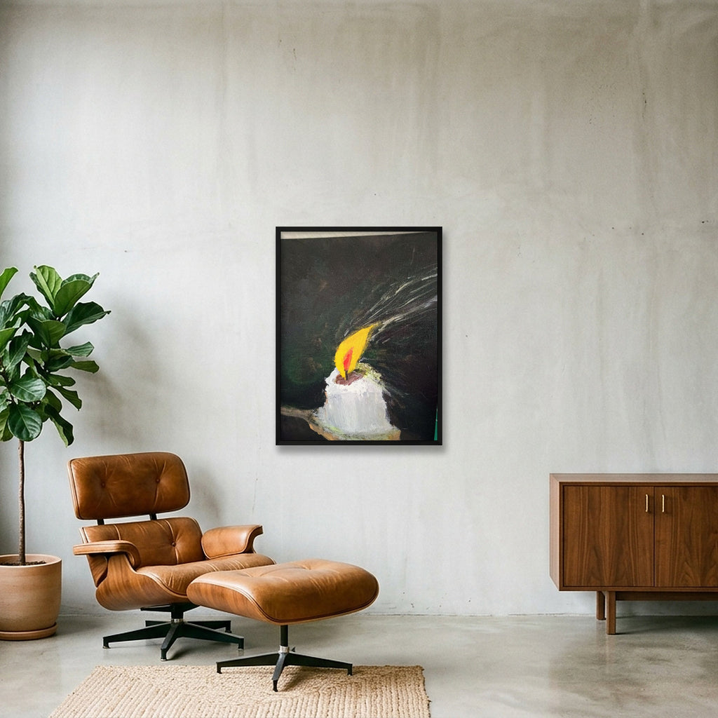 Calm v Bliss  — 60×80cm, 24×31" Black Frame