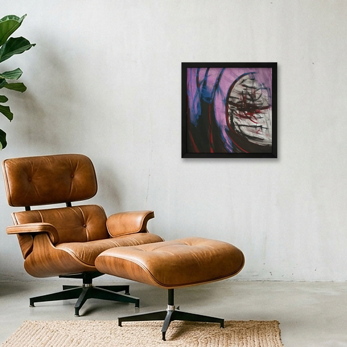 Chaos theorie — 30×30cm, 12×12" Black Frame