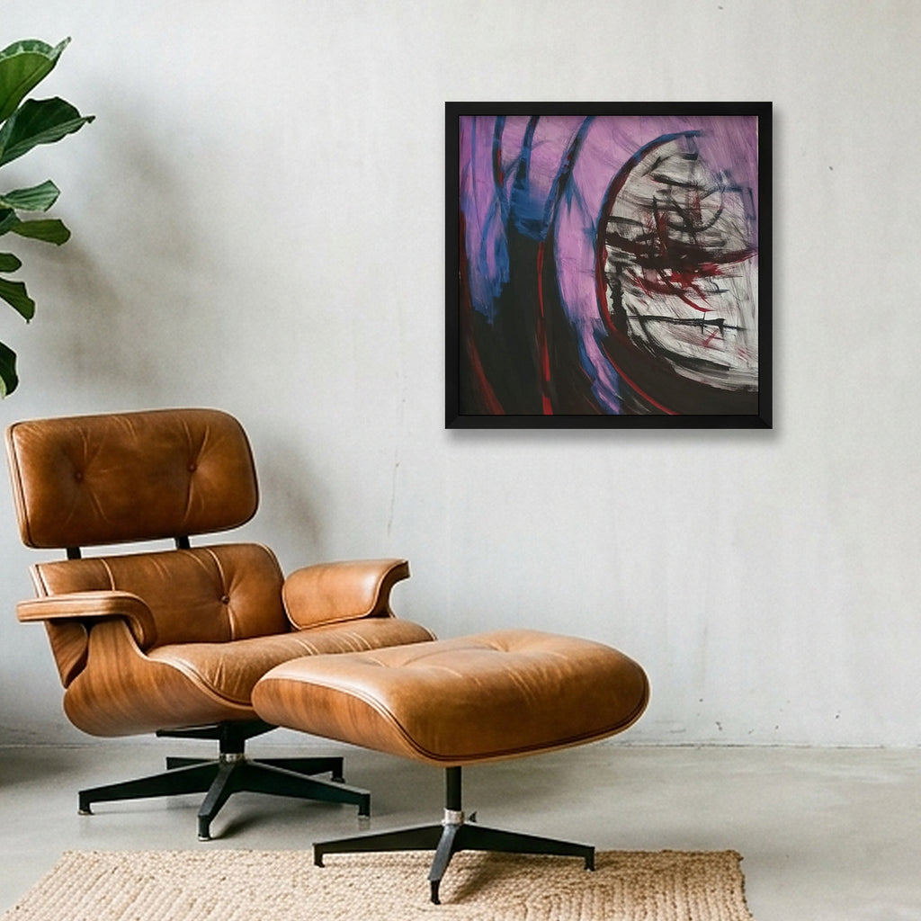 Chaos theorie — 40×40cm, 16×16" Black Frame