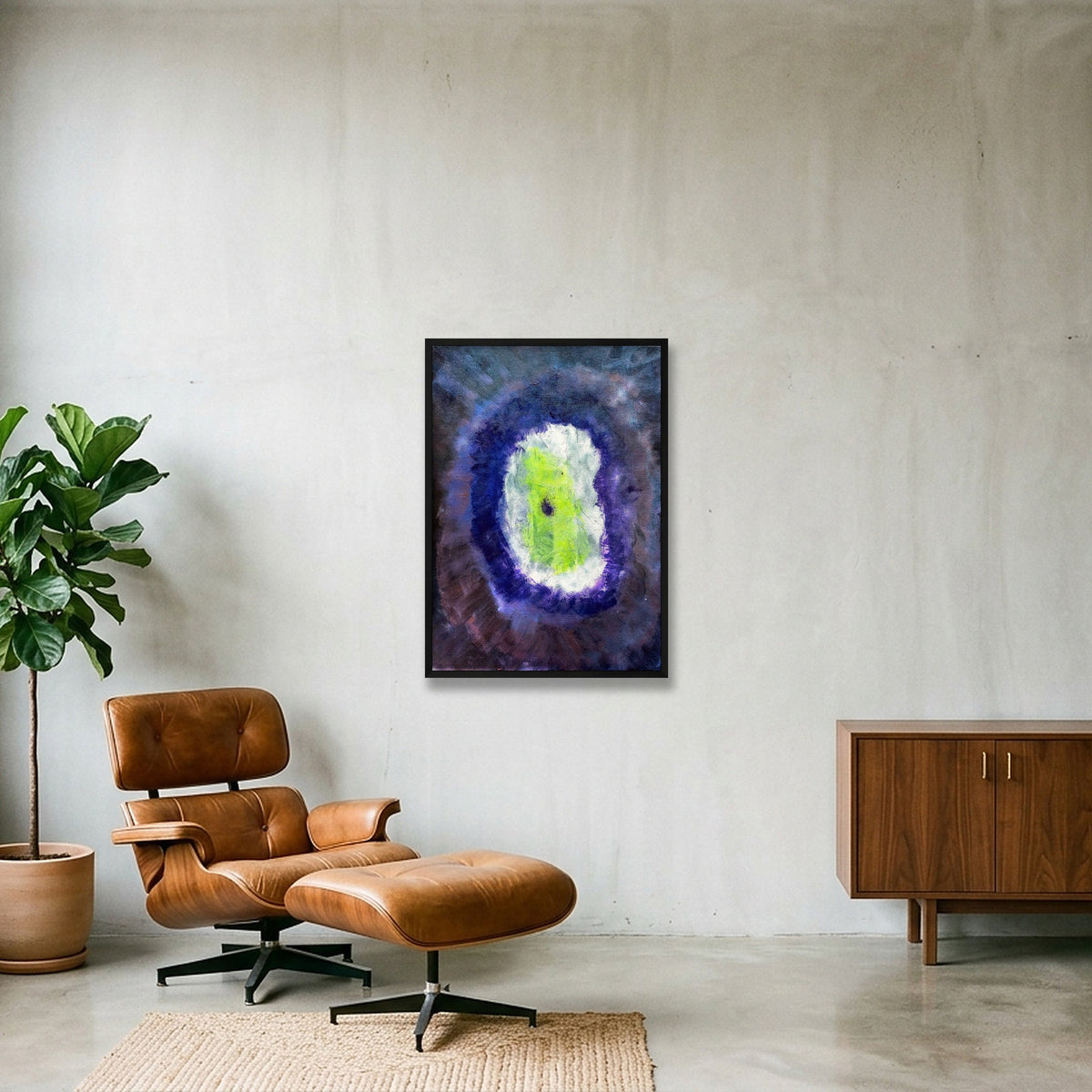 Open  — 59×84cm, 23×33" Black Frame