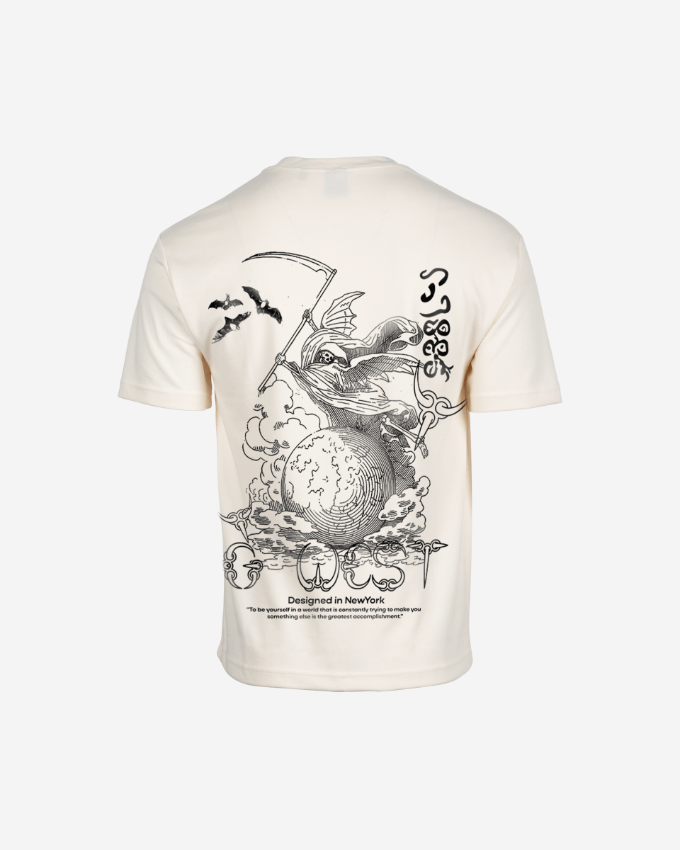 G West Oversized Gratitude Reaper T-Shirt Mens